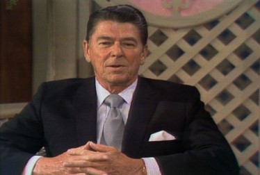 Ronald Reagan Footage from Dinah!