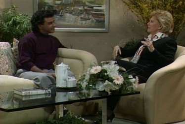 Johnny Mathis with Host Dinah Shore on A Conversation With Dinah Footage