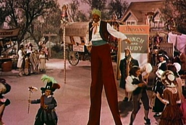 Storybook Character on Stilts Footage from Shirley Temple’s Storybook