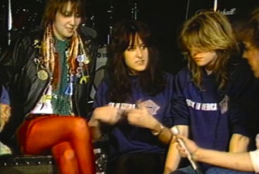 Girlschool Footage from Saturday Night At The Video