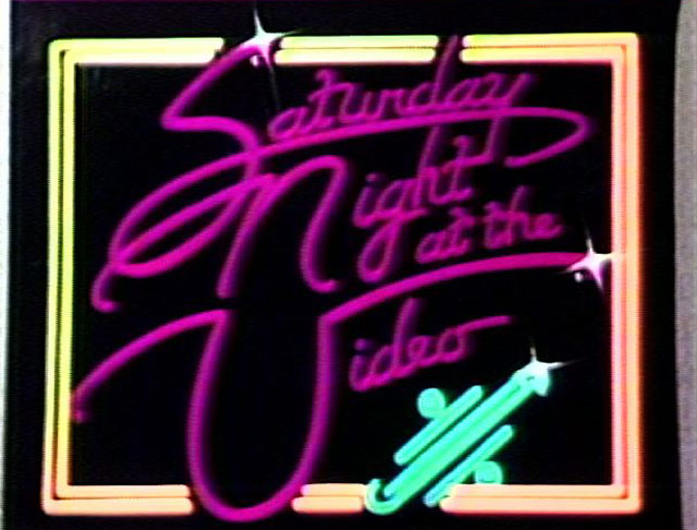 Saturday Night At The Video Logo Footage Library